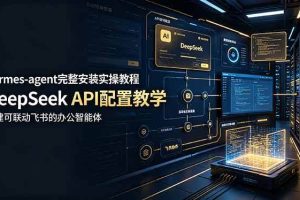 （19128期）hermes-agent完整安装实操教程，DeepSeek API配置教学，搭建可联动飞书的办公智能体