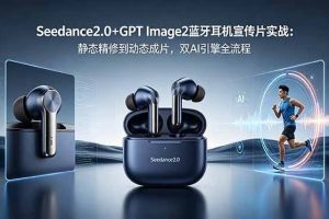 （18730期）Seedance2.0+GPT Image2蓝牙耳机宣传片实战：静态精修到动态成片，双AI引擎全流程