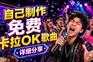 （18610期）免费卡拉OK歌曲制作全攻略：音轨分离字幕制作，零基础快速做出专业K歌视频