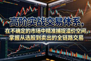 高阶实战交易体系，在不确定的市场中精准捕捉溢价空间，掌握从选股到卖出的全链路交易心法（更新6月）