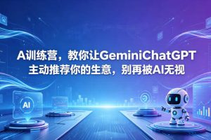 A训练营，教你让GeminiChatGPT主动推荐你的生意，别再被AI无视【原创双语字幕】