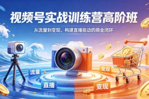 视频号实战训练营高阶班，从流量到变现，构建直播驱动的商业闭环（26年4月）