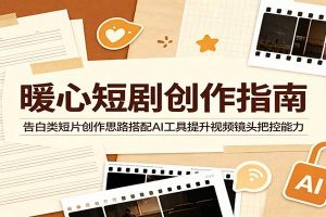 暖心短剧创作指南：告白类短片创作思路搭配AI工具提升视频镜头把控能力