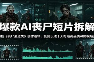 爆款AI丧尸短片拆解：深挖《丧尸清道夫》创作逻辑，复刻玩法快速打造高品质AI影视短片