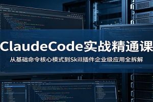 ClaudeCode实战精通课：从基础命令核心模式到Skill插件企业级应用全拆解